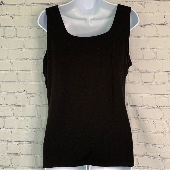 Black Tank Top With Rhinestone Large - Picture 5 of 6
